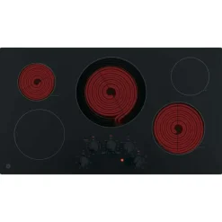 GE Cooktop Glass-Ceramic black 36" Electric   black - JP3036DLBB