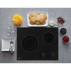 GE Cooktop Glass-Ceramic Black 21" Electric   Black - JP3021DPBB