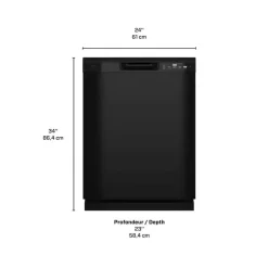 GE Dishwasher Built-In Black 24