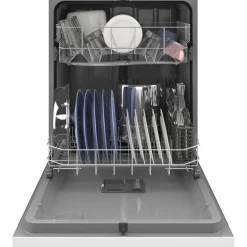 GE Dishwasher Built-In White 24