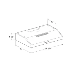 GE Hood Standard Stainless Steel 30
