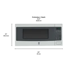 GE Profile 1.1 Cu Ft Microwave Stainless Steel  24