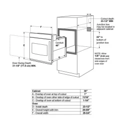 GE Profile Built-In Wall Oven Stainless Steel  30"  Electric - PTS700LSNSS