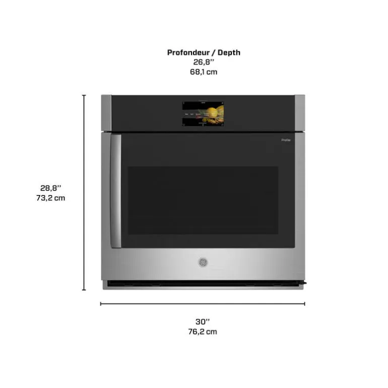GE Profile Built-In Wall Oven Stainless Steel 30" Electric - PTS700RSNSS