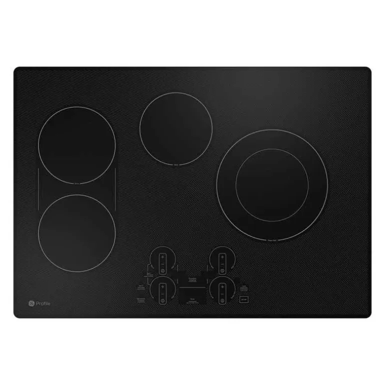 GE Profile Cooktop Glass-Ceramic Black 30" Electric Black - PEP7030DTBB
