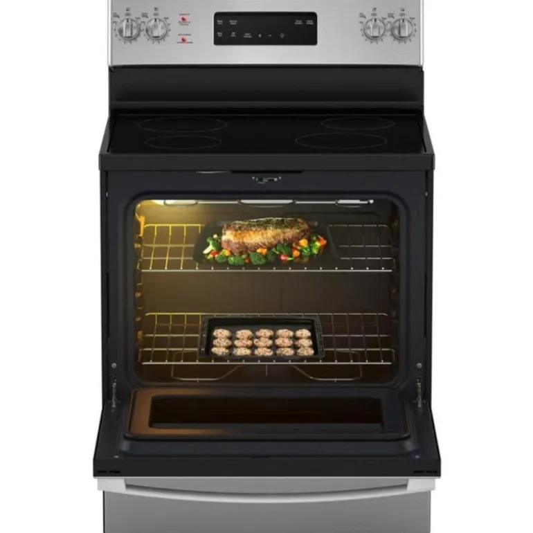 GE Range Stainless Steel 30" Electric Glass-Ceramic - JCB630SVSS
