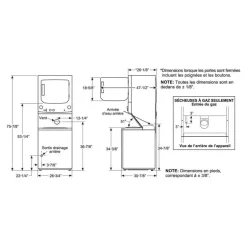 GE Spacemaker washer dryer Top-Load Gray 27'' 800 - GUD57EEMTDG