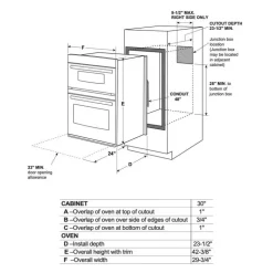 GE Wall Oven and Microwave Combination Stainless Steel  30