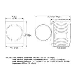 GE Washer & Dryer Kit, Carbon Graphite, Front-Load - GFW-GFD65