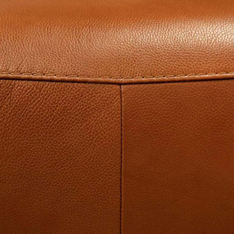 Genuine Leather Power Reclining Modular Loveseat with Adjustable Headrests – 2 pcs