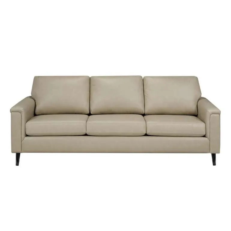 Genuine Leather Sofa - Beige