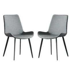 Grey Sintered Stone Dining Set with 4 Grey Chairs - 59"