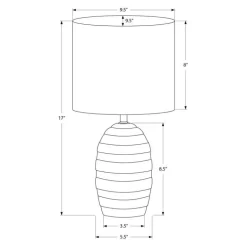 17"H Ceramic Table Lamp