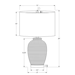 24"H Ceramic Table Lamp
