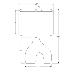 25"H Ceramic Table Lamp