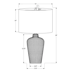 24"H Ceramic Table Lamp
