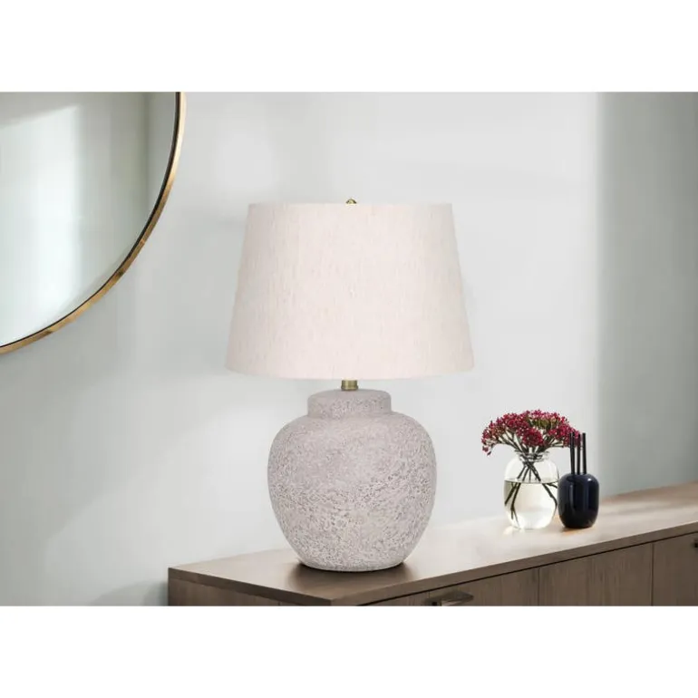 22"H Concrete Table Lamp