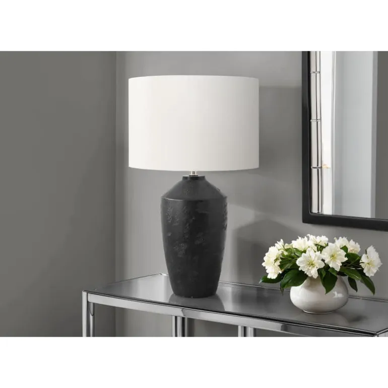 25"H Concrete Table Lamp