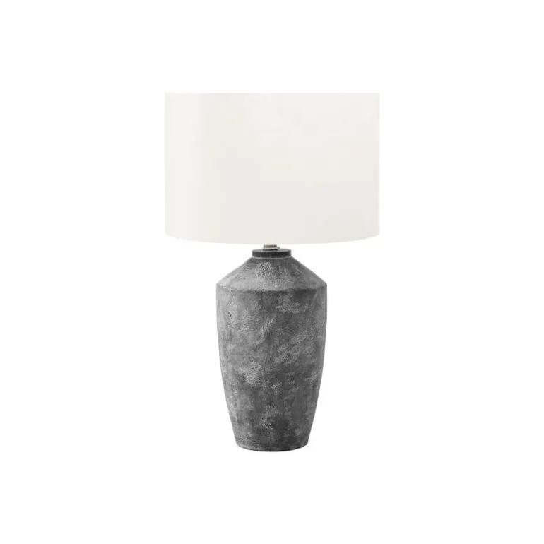 25"H Concrete Table Lamp