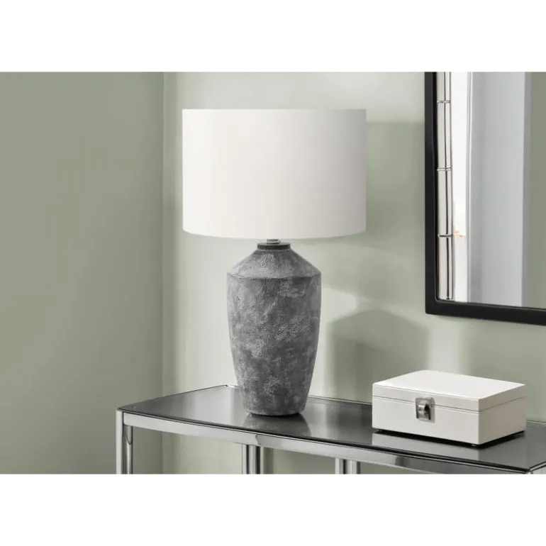 25"H Concrete Table Lamp