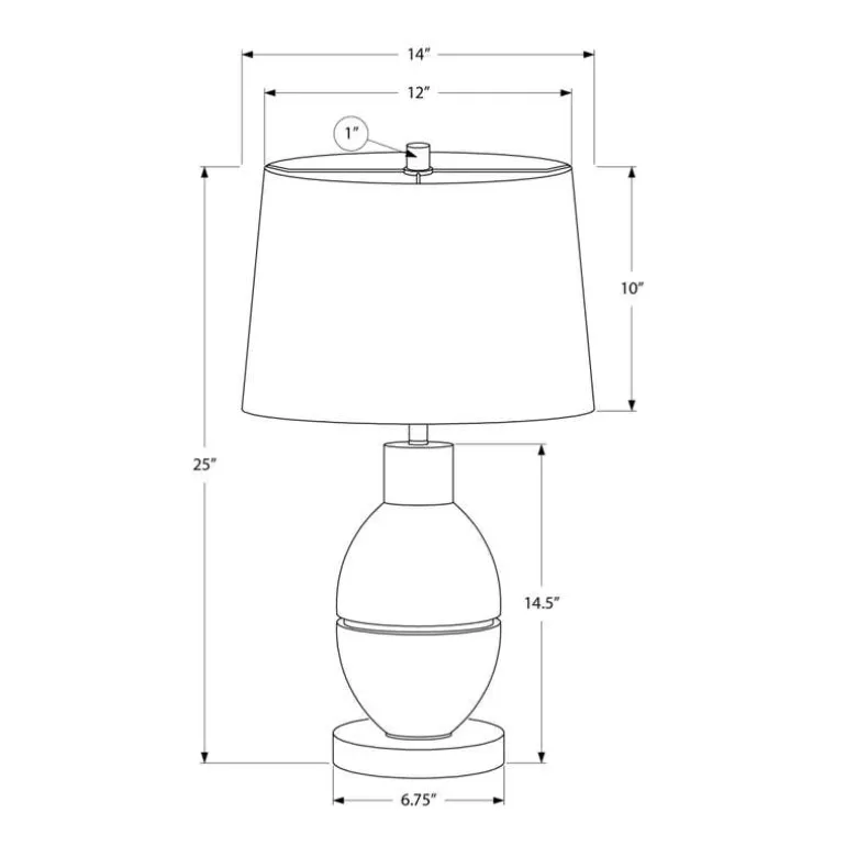 25"H Resin Table Lamp