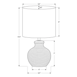 16"H Resin Table Lamp