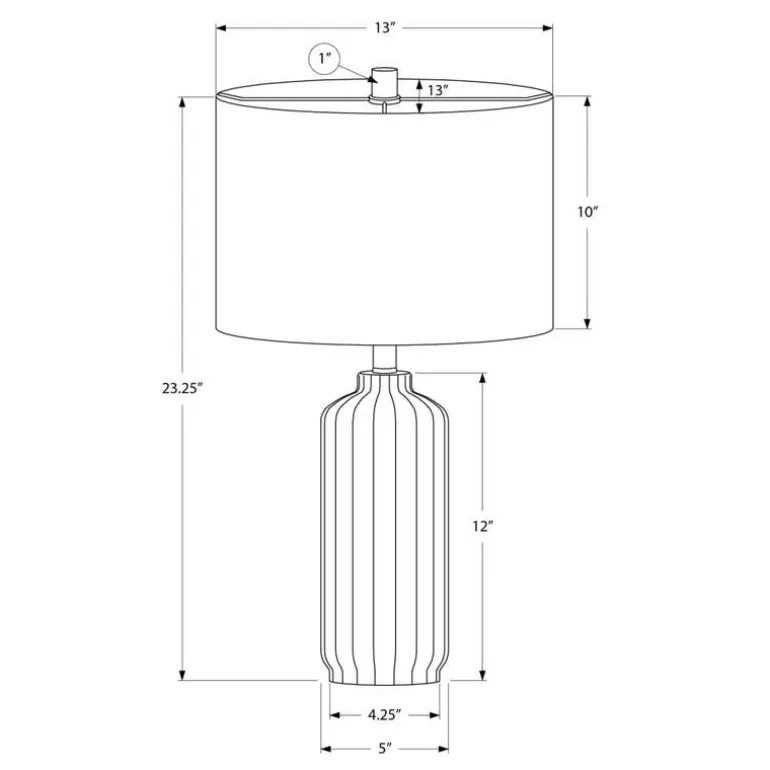 23"H Resin Table Lamp