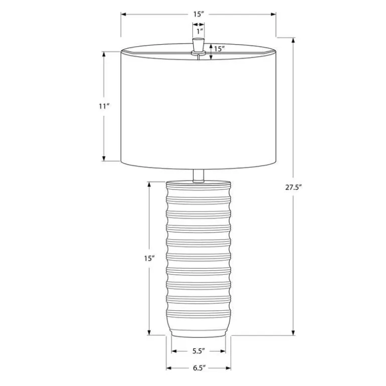 28"H Resin Table Lamp