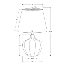 21"H Resin Table Lamp