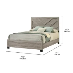 King Bed with Headboard (78