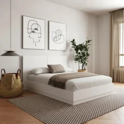 King Bed with Headboard (78