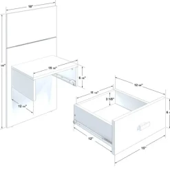 King Bed with Wall Units and Nightstands (78