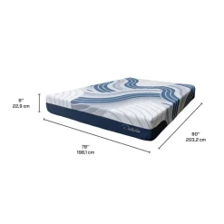 King Medium-FirmHybrid Mattress-in-a-Box - 78"