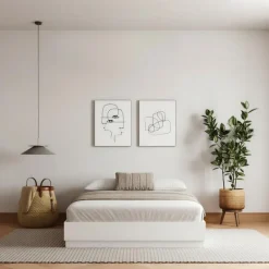 King Platform Bed (78