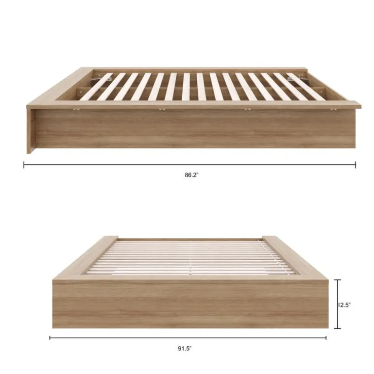 King Platform Bed (78") - Nexera