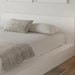 King Platform Bed with Headboard (78