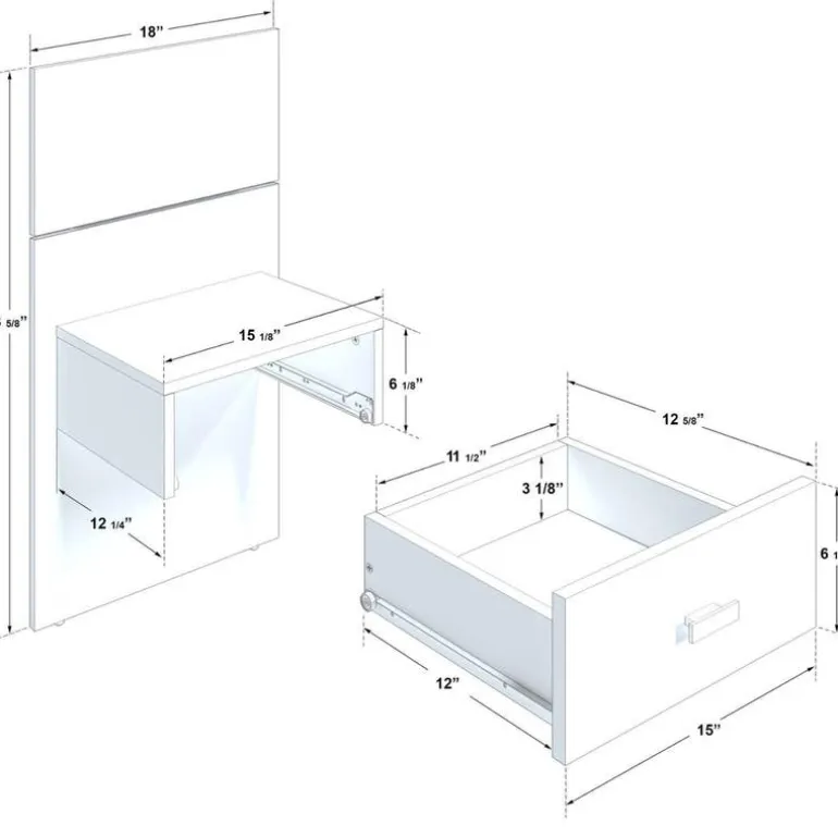 King Platform Bed with Headboard and Nighstands (78")