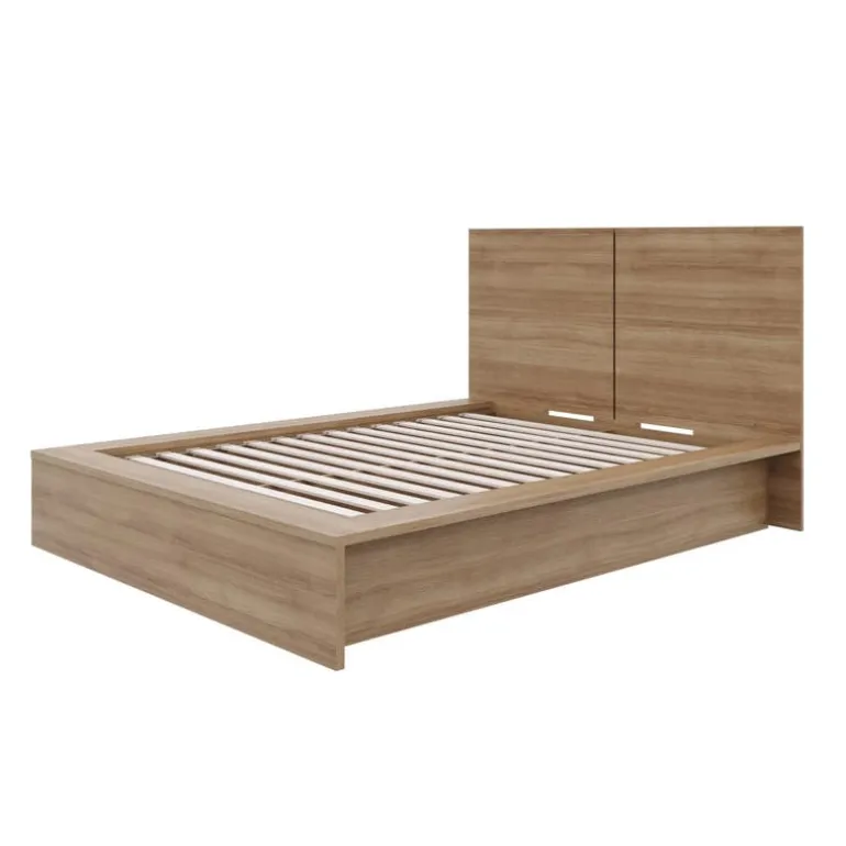 King Platform Bed with Headboard (78") - Nexera