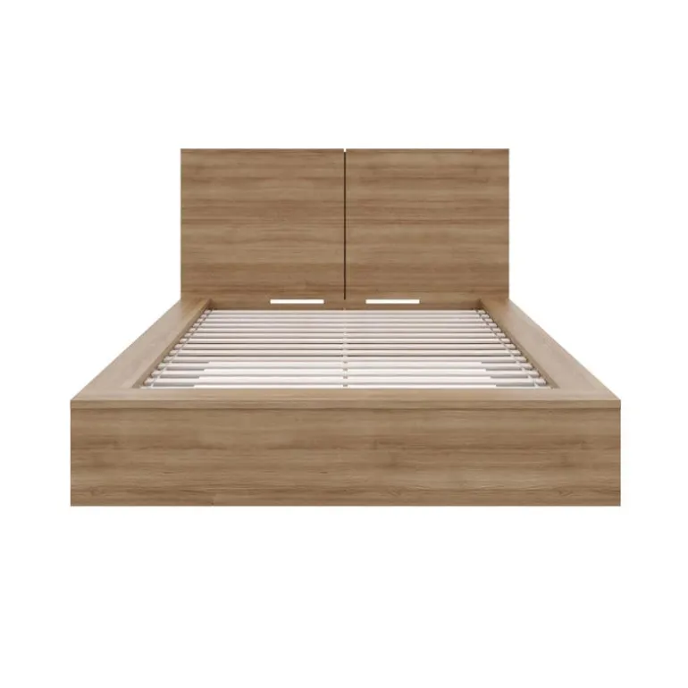 King Platform Bed with Headboard (78") - Nexera