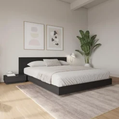 King Platform Bedroom Set (78") - 4 pcs - Nexera