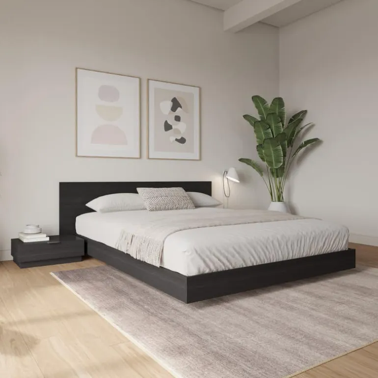 King Platform Bedroom Set (78") - 4 pcs - Nexera