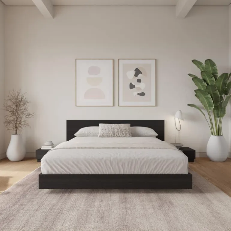 King Platform Bedroom Set (78") - 4 pcs - Nexera