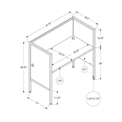 48"l office cubicle - Monarch
