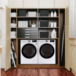 LG Compact Dryer Front-Load White 24" - DLHC1455W