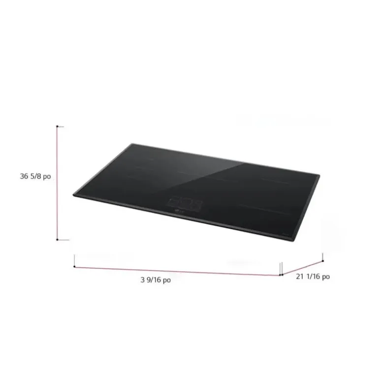 LG Cooktop Induction Black 37" Black - CBIS3618BE
