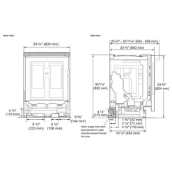 LG Dishwasher Built-In Stainless Steel 24" 44dB - LDNPM654S