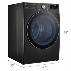 LG Dryer Front-Load Black Stainless Steel 27