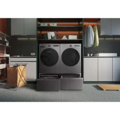 LG Pedestal Washer Top-Load Black Stainless 29" - WD300CB