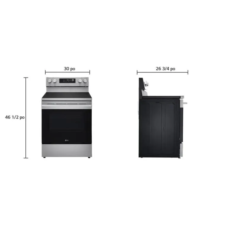 LG Range Stainless Steel 30" Electric Glass-Ceramic - LREN6323YE