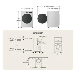 LG Washer & Dryer Kit, Graphite Steel, Front-Load - WM5700-DLEX